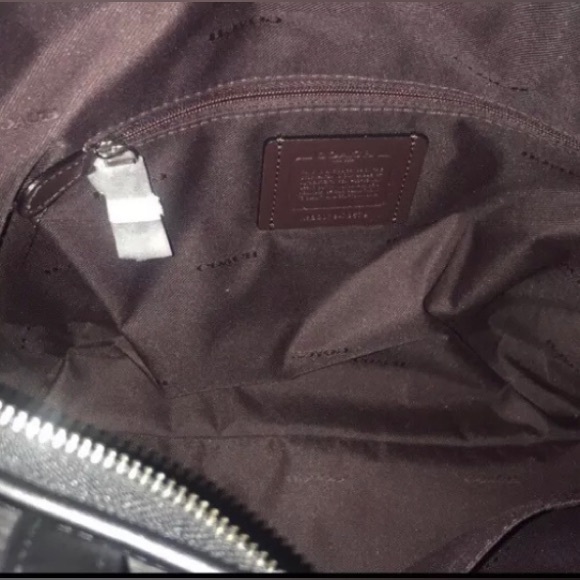 NWT COACH Signature Jacquard Tote (black and silver) - Picture 6 of 6